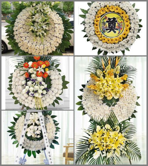 湖北黄冈市黄梅县五祖镇卢府村花圈速递